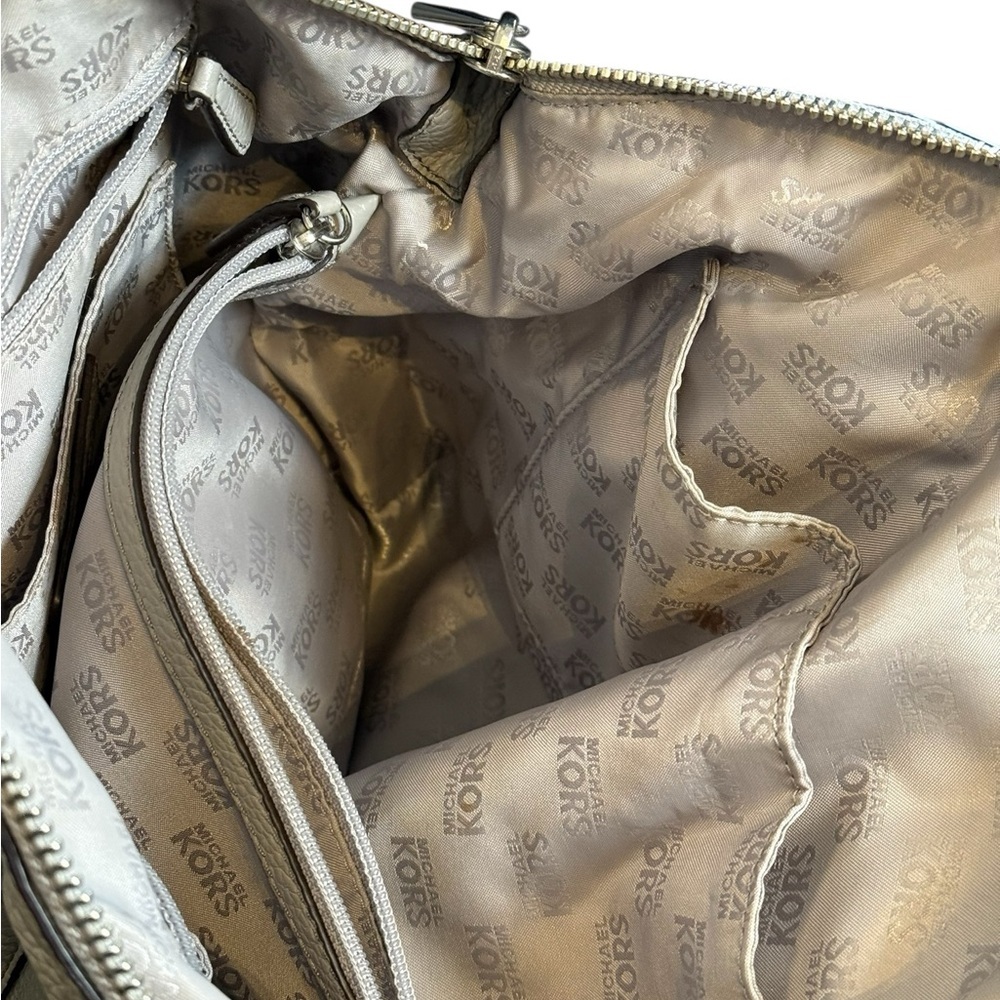 Michael Kors Taupe Leather Shoulder Bag - Picture 10 of 11